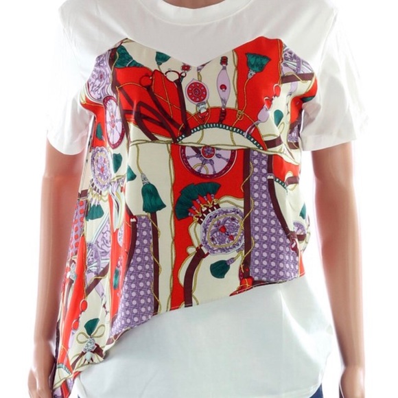 Why- Chain Print Top - Picture 4 of 5